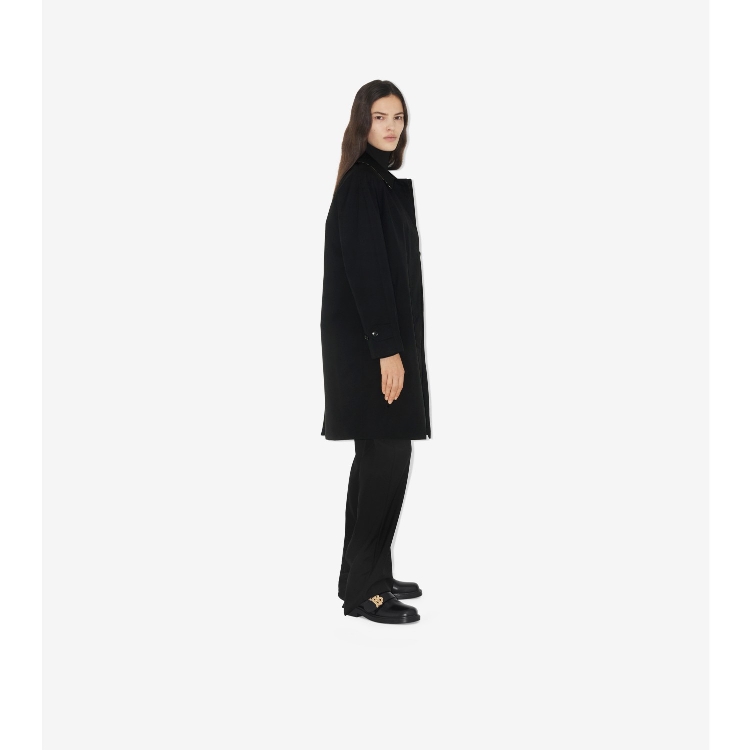 Camden Heritage Car Coat in Black - Women | Burberry® Official