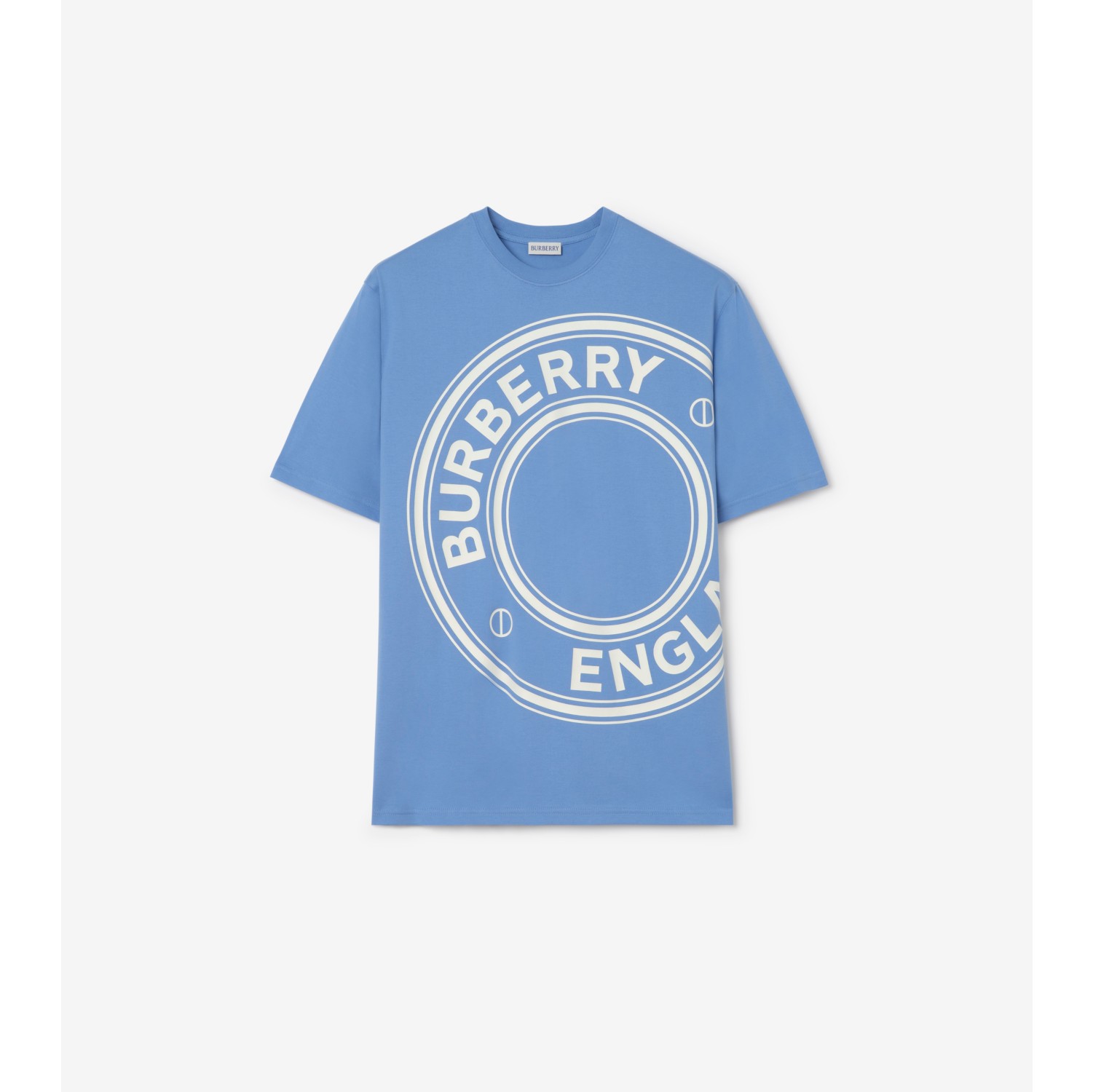 徽标图案棉质 T 恤衫