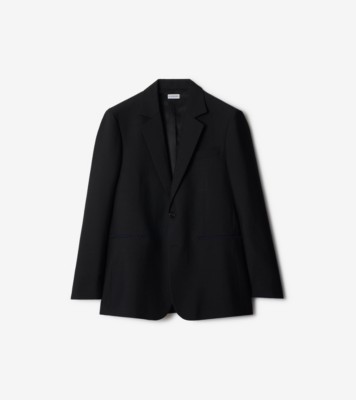Wool Tailored Jacket in Black - Men | Burberry® Official