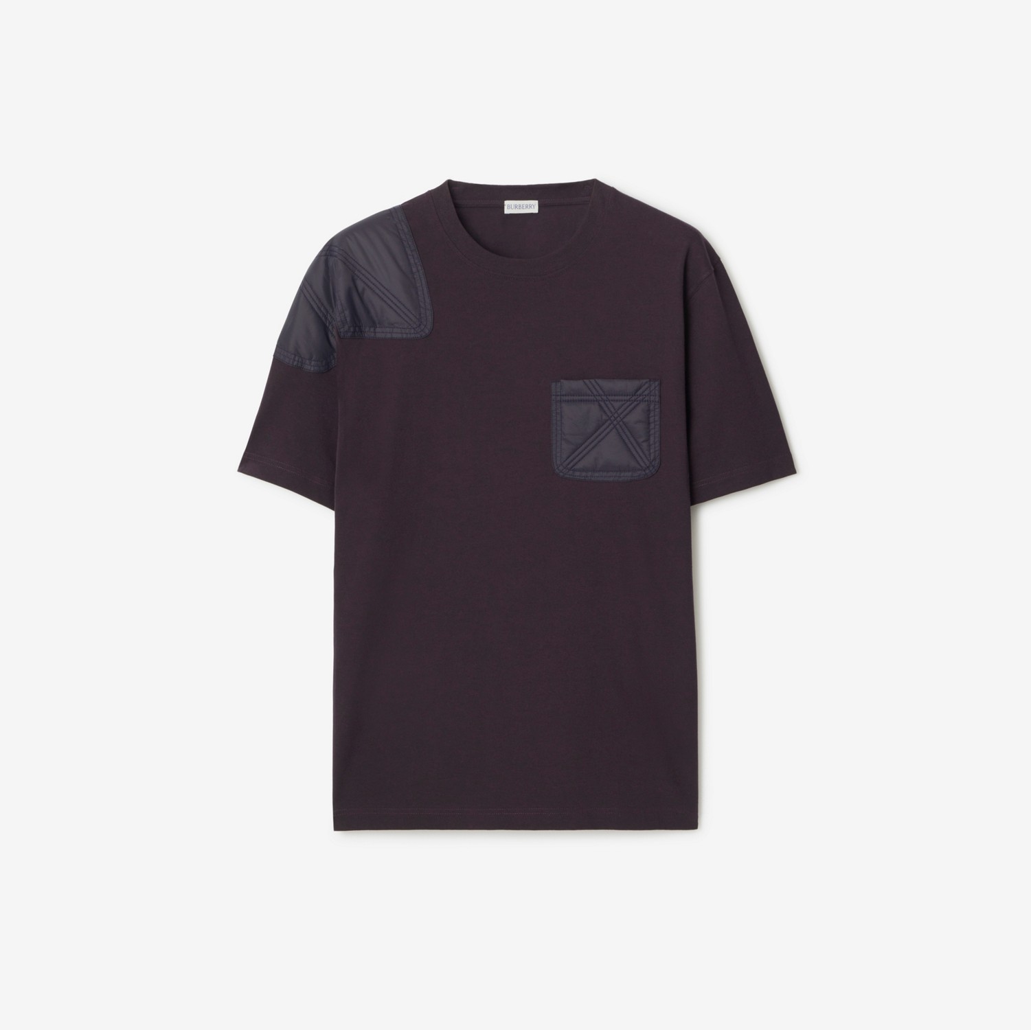 T-shirt in cotone con pannelli (Bacca) - Uomo | Sito ufficiale Burberry®