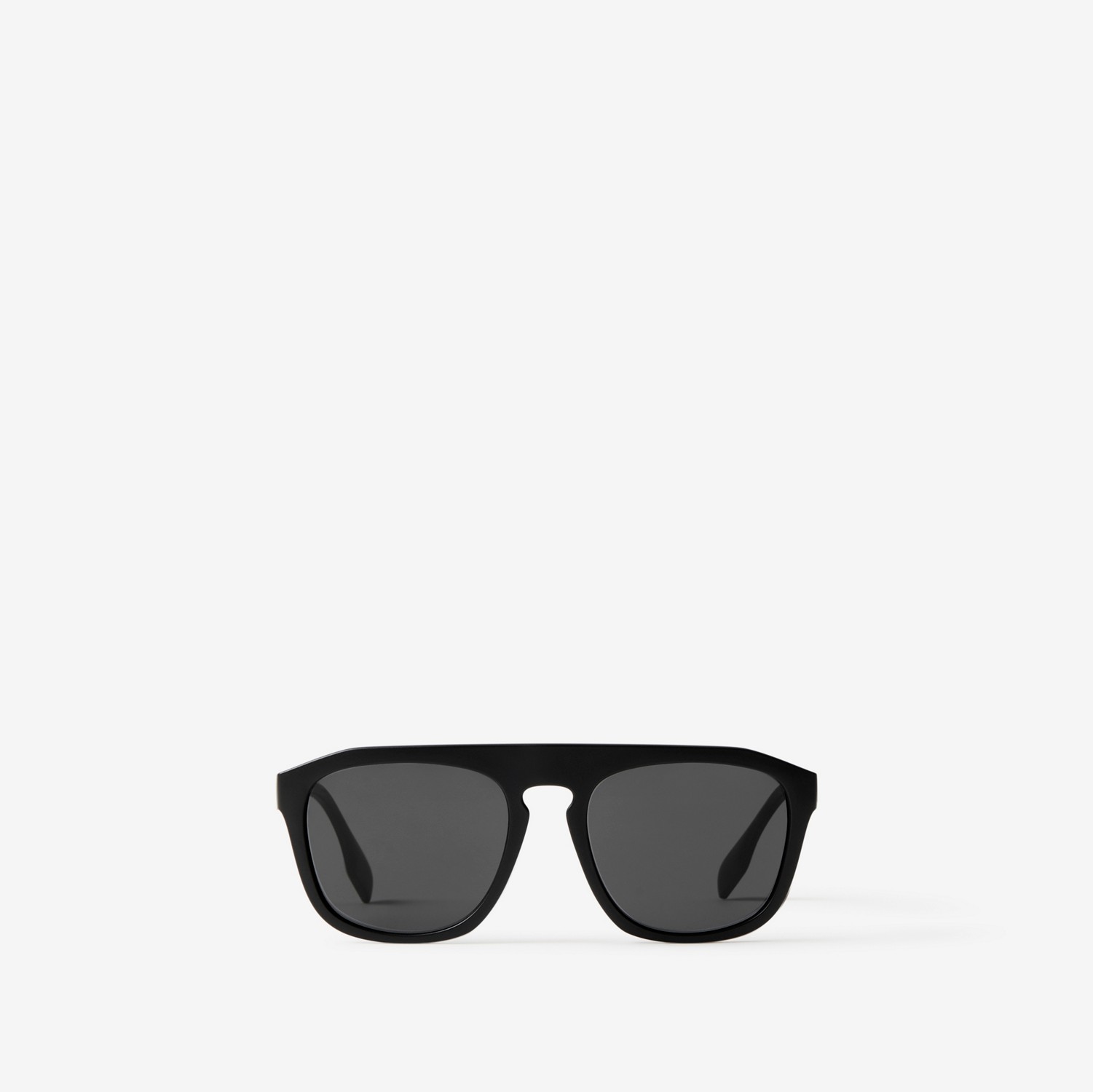 Sonnenbrille mit eckiger Fassung (Mattschwarz) - Herren | Burberry®