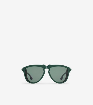 Pilot Sunglasses in Dark green Children Burberry Official