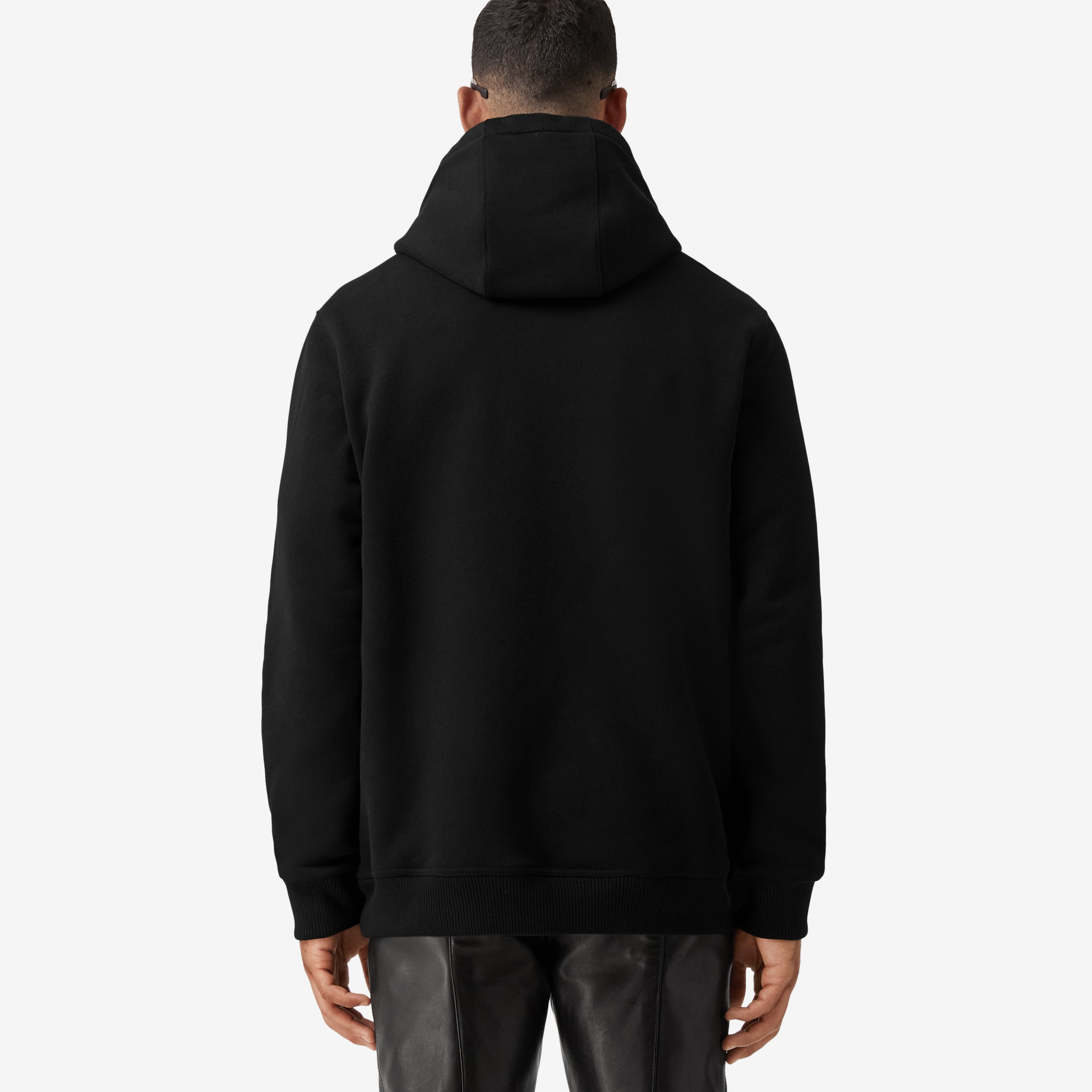 Sudadera en algodón con capucha y etiqueta Prorsum (Negro) - Hombre | Burberry® oficial - 3
