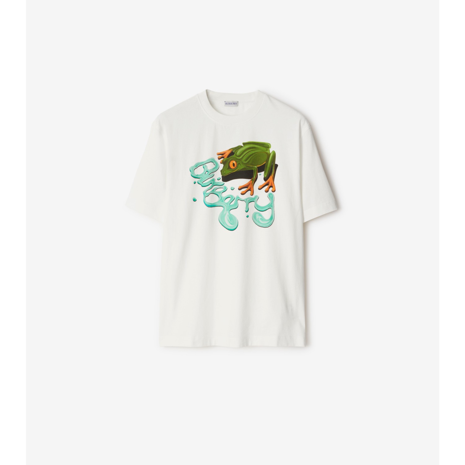 T-shirt en coton à imprimé grenouille