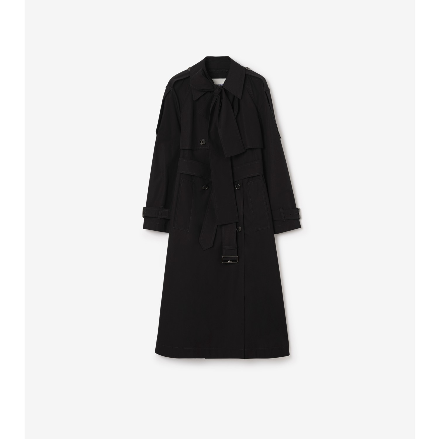 롱 캔버스 트레로즈 트렌치코트