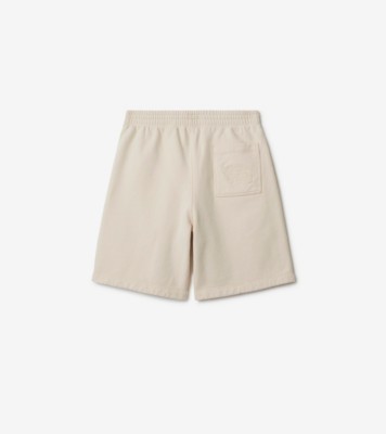 Burberry logo-patch cotton shorts - Neutrals