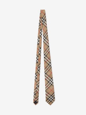 Corbata de pala clásica en seda a cuadros Vintage Checks