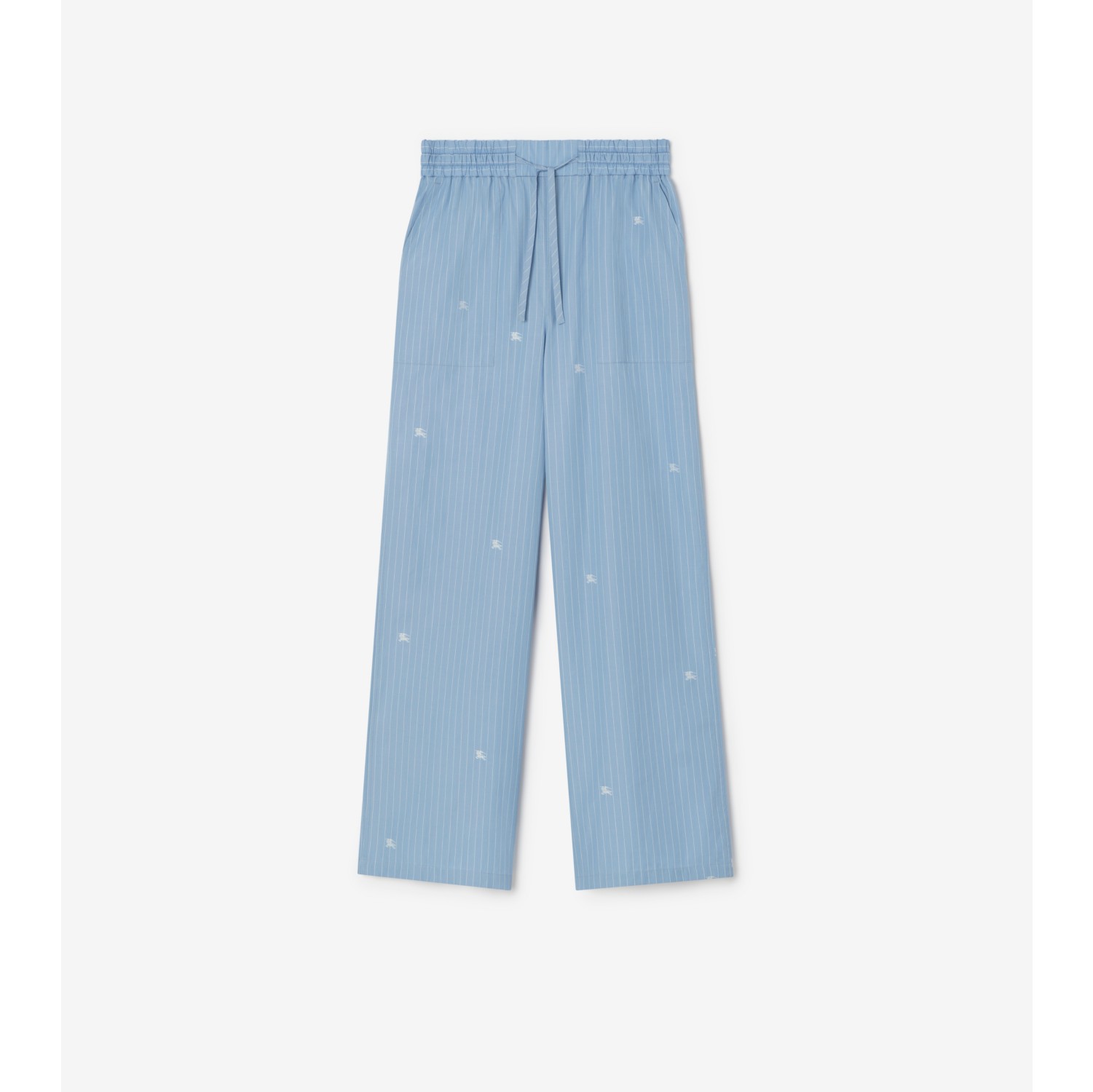 Knight Fil Coupé Striped Trousers in Cornflower blue - Women, Cotton | Burberry® Official