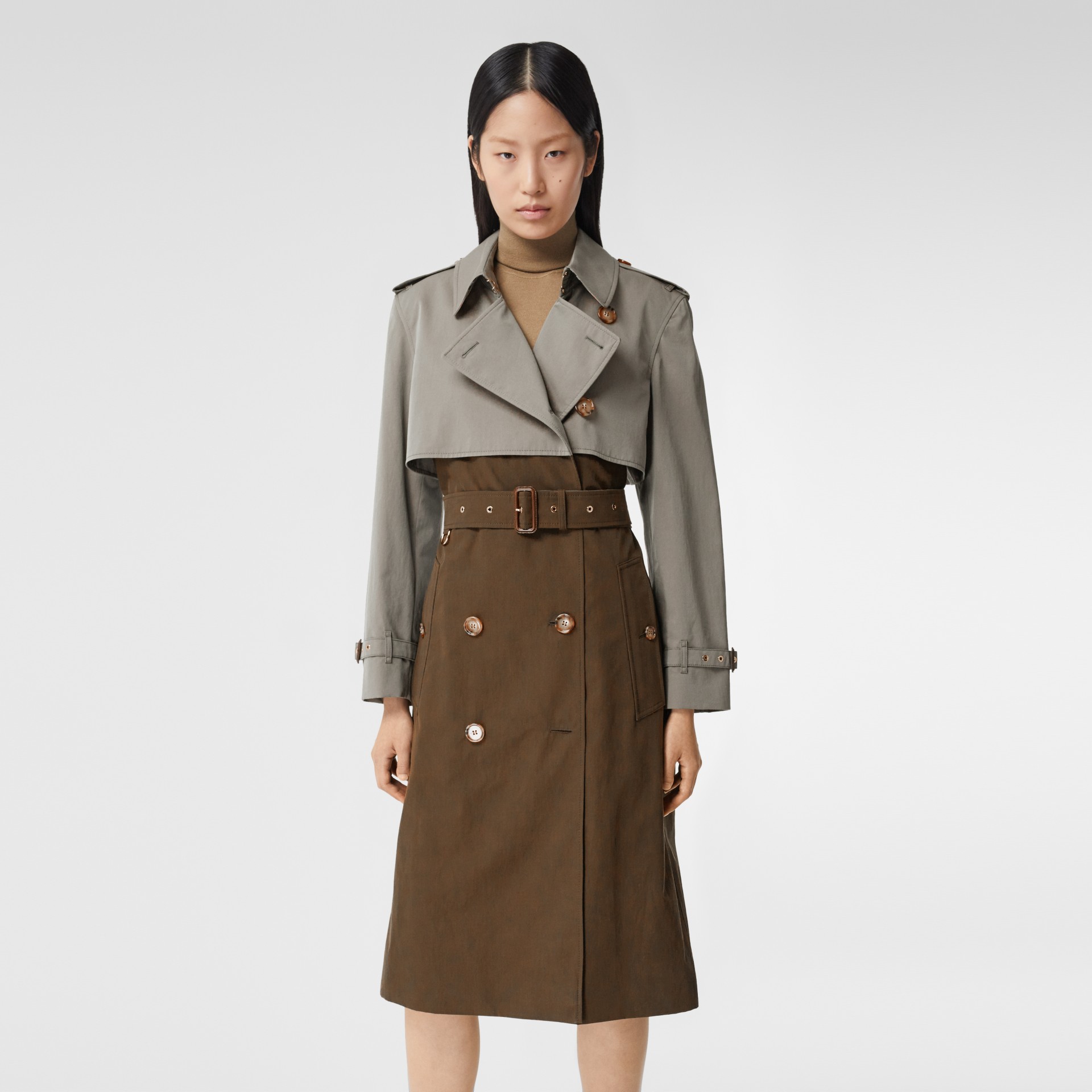 Two-tone Reconstructed Trench Coat - Women | Burberry United Kingdom