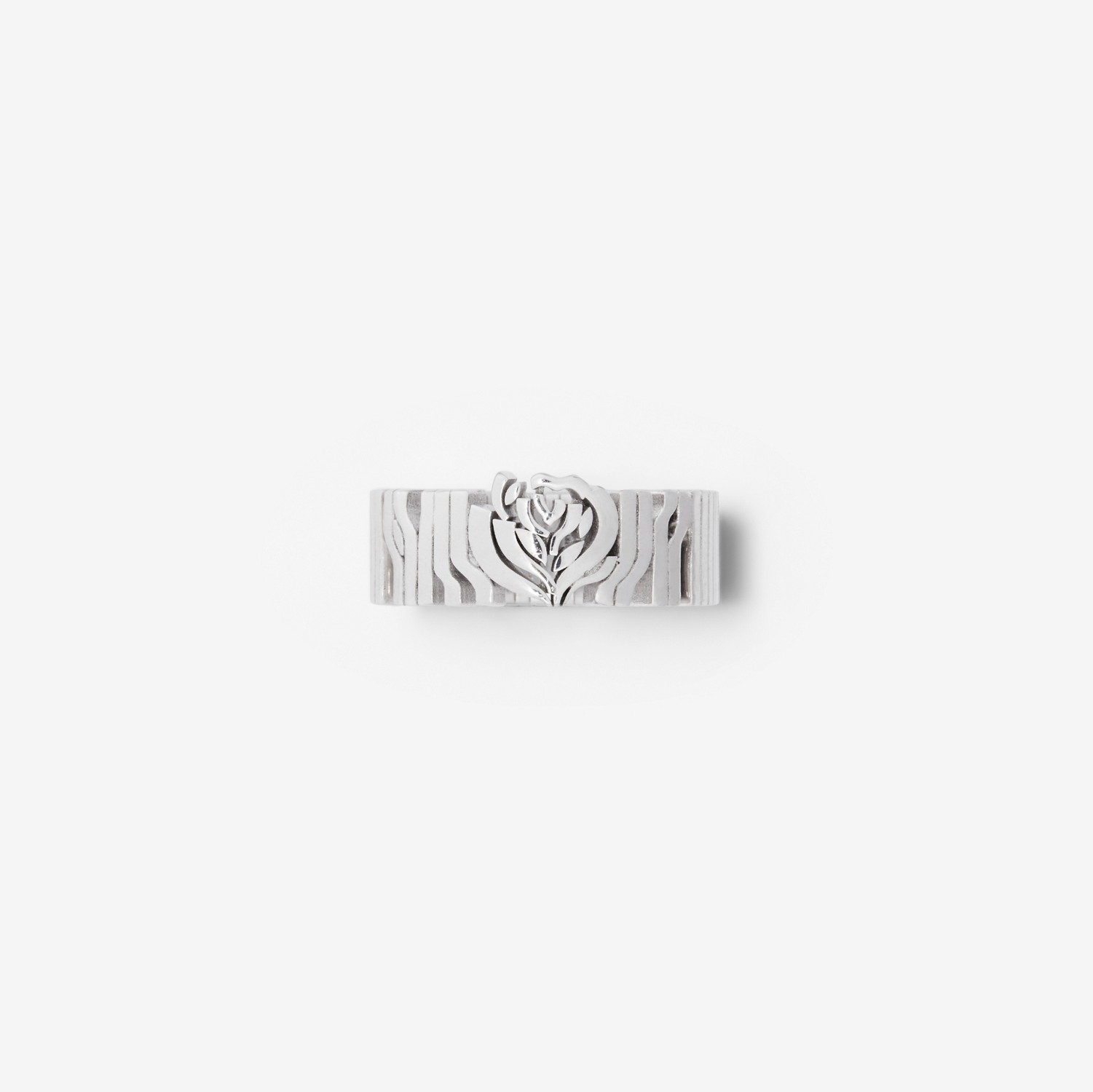 Silver Rose Ring | Burberry® Official