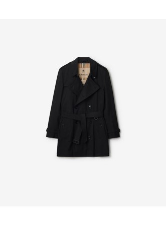 Short Kensington Heritage Trench Coat in Honey beige - Men, Cotton