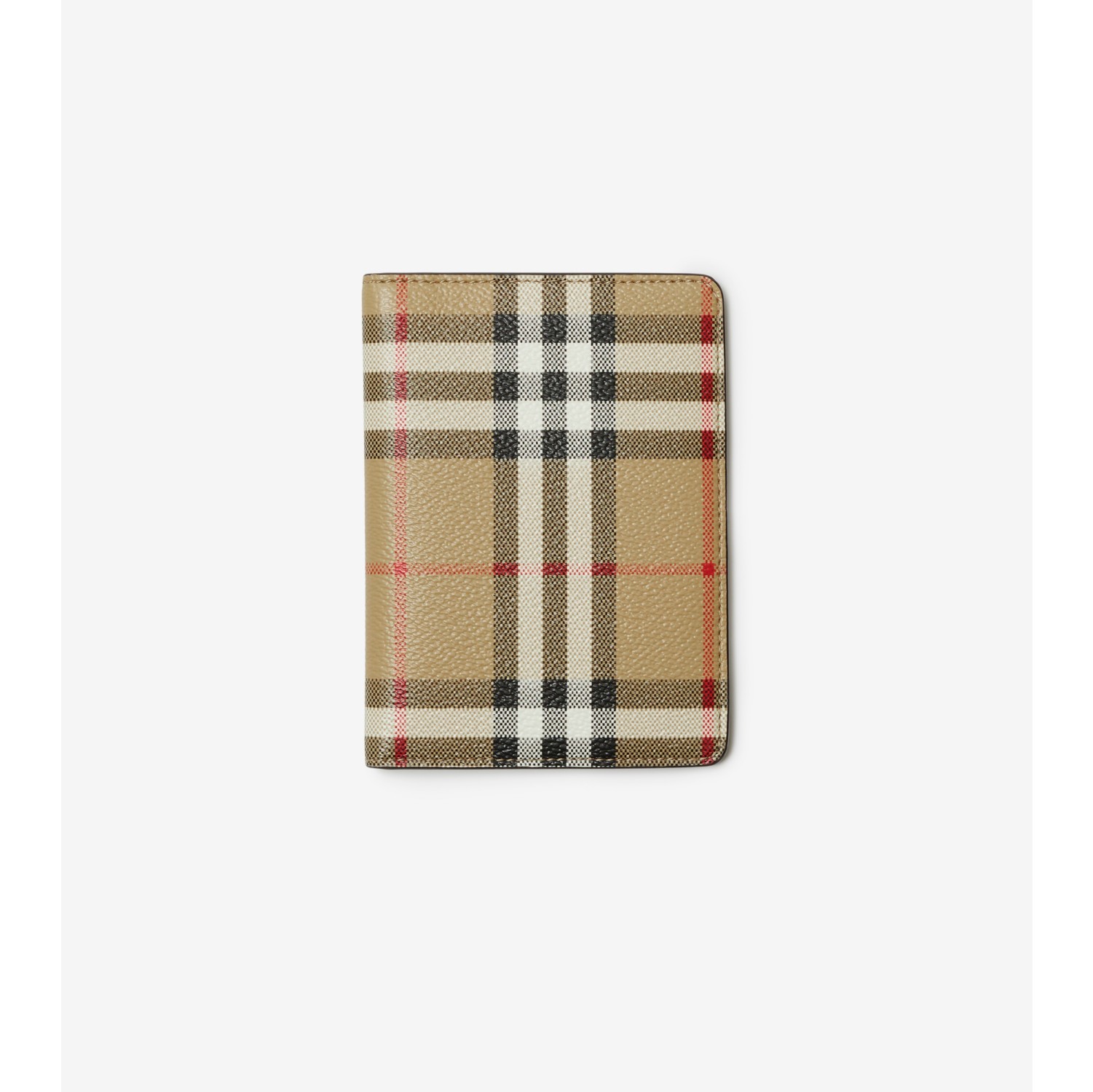 Check Passport Holder in Archive beige Women Burberry® Official