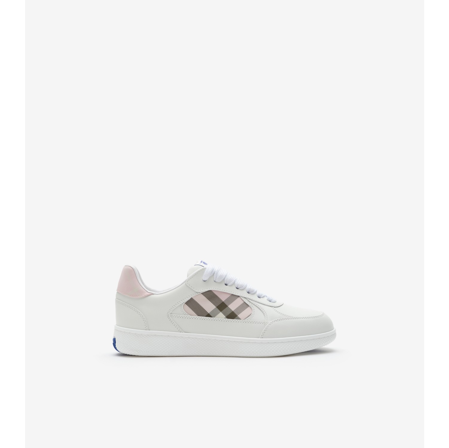 Leather and Check Terrace Sneakers​