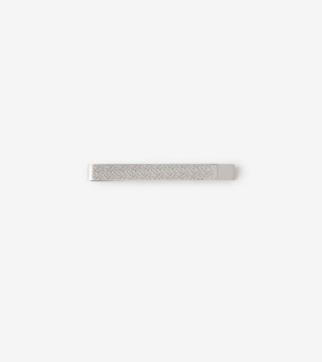 Burberry logo detail tie bar, Silver