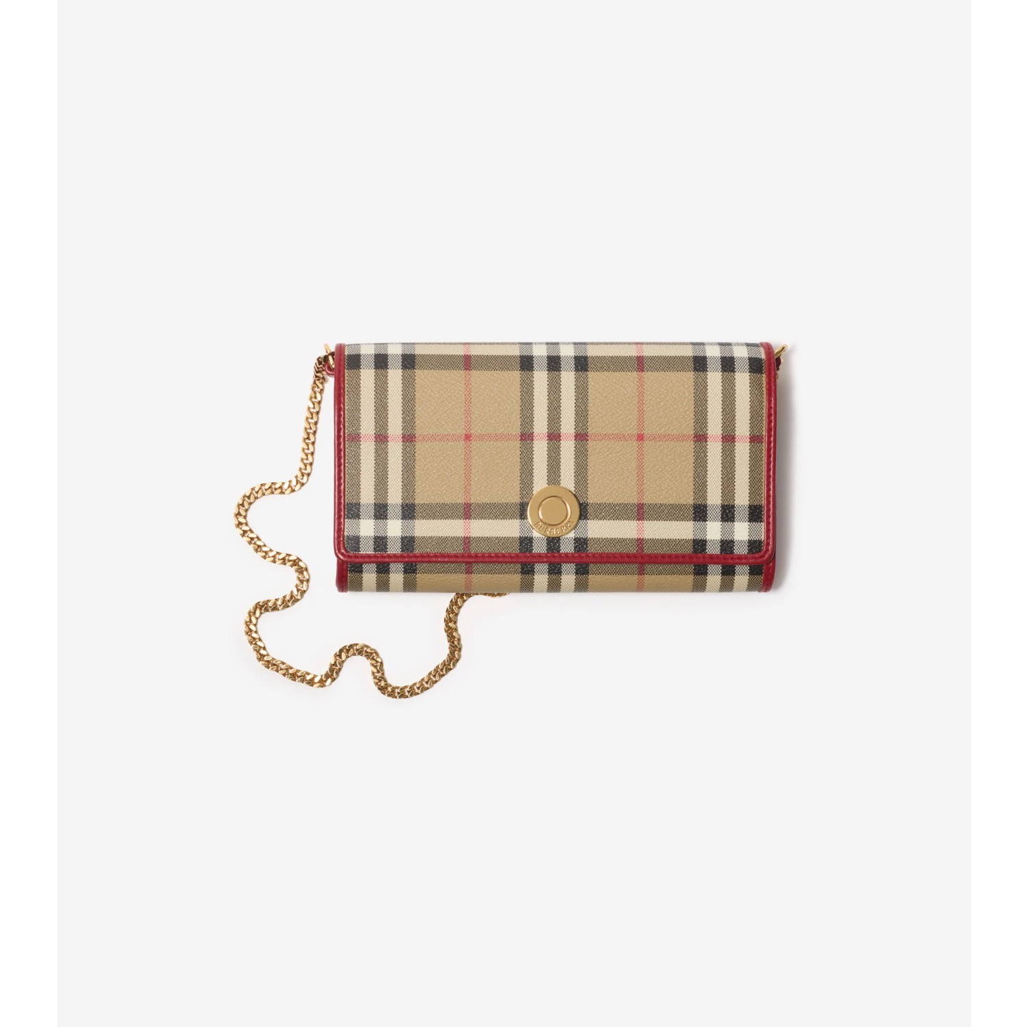 Check Chain Strap Wallet