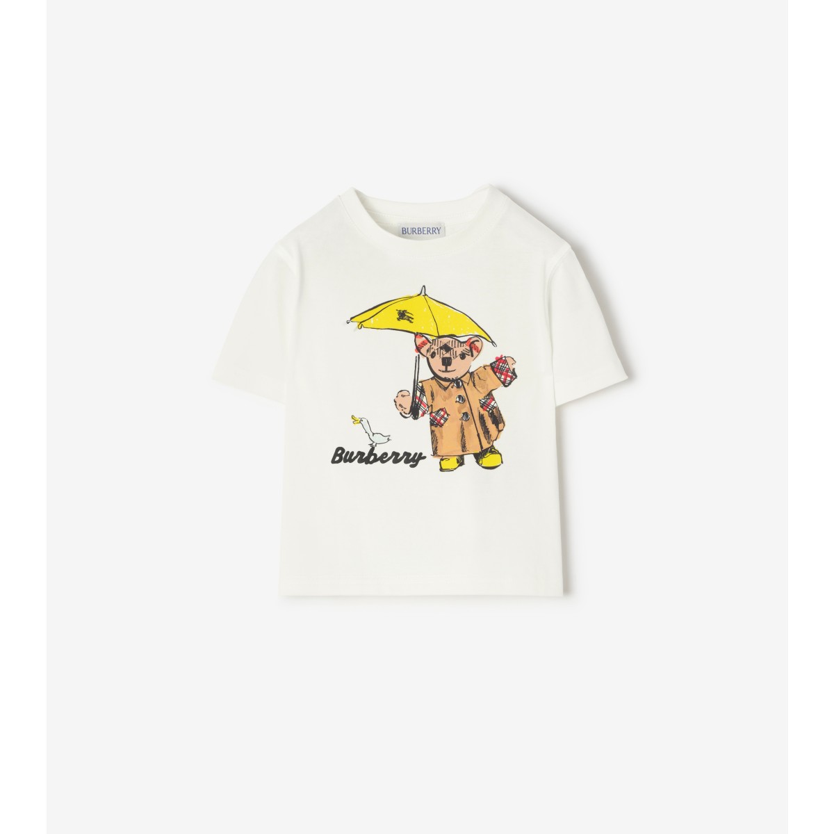  Printed Rain Bear Cotton T-shirt
