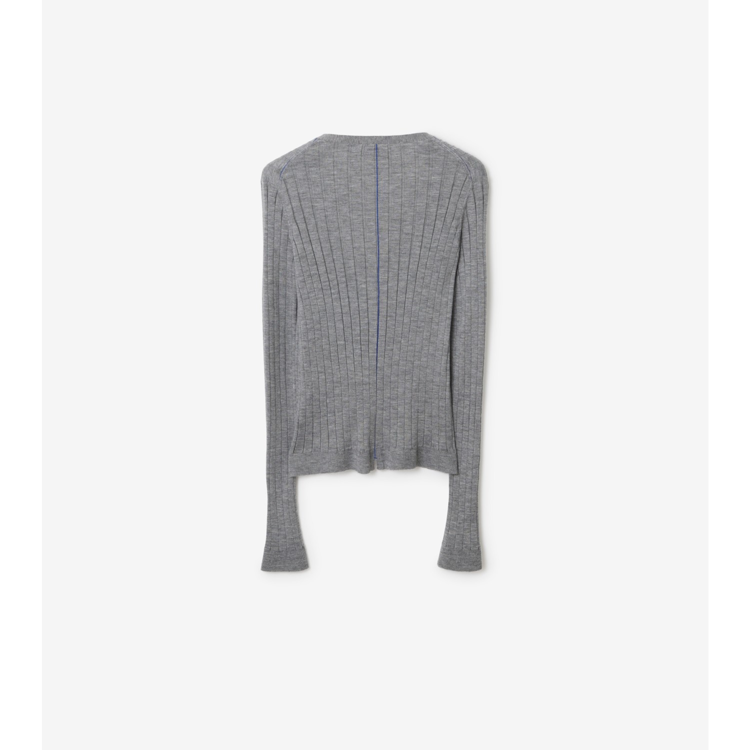 Fine-knit cashmere cardigan - Grey marl - Ladies