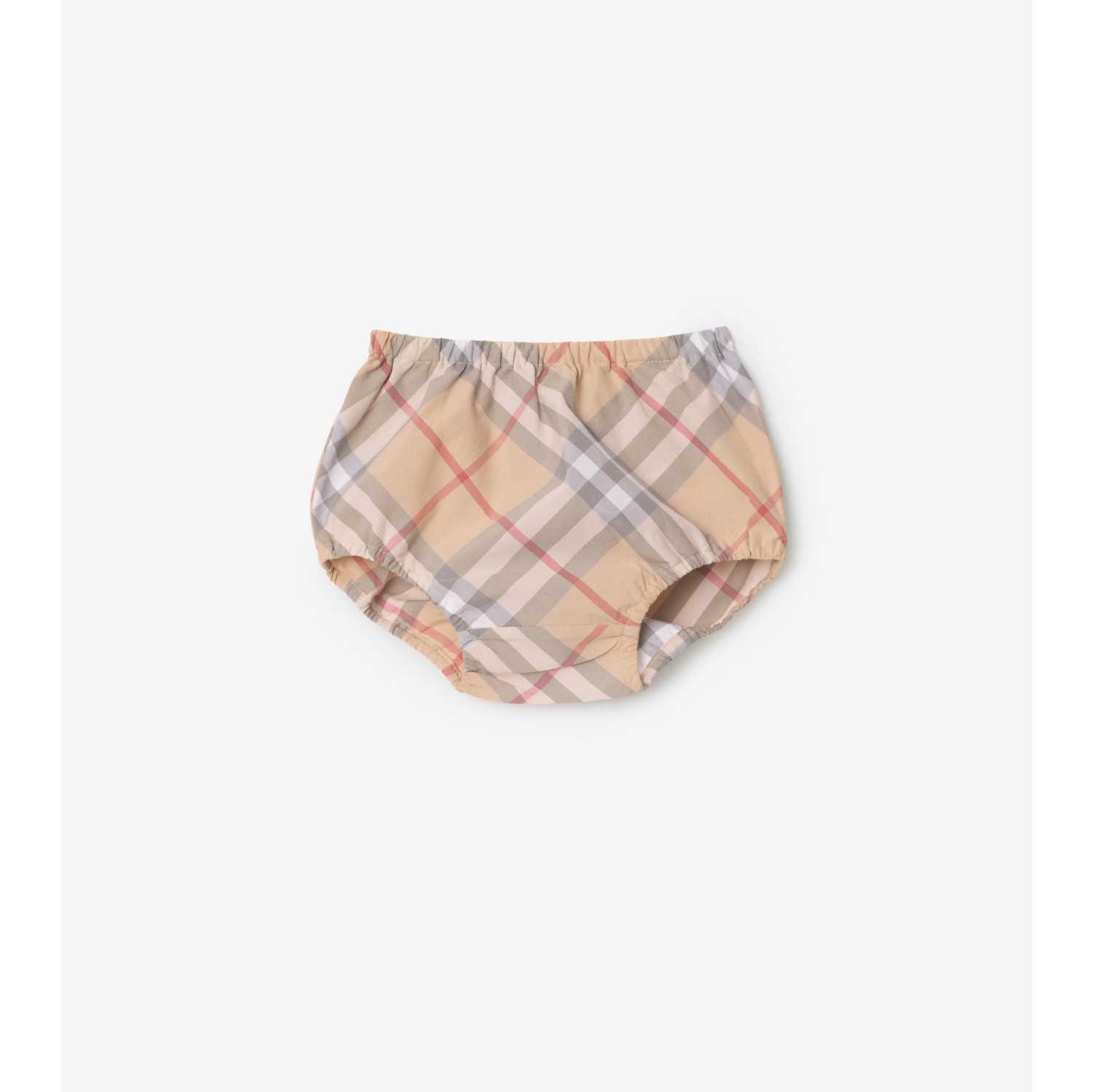 Check Cotton Poplin Dress with Bloomers