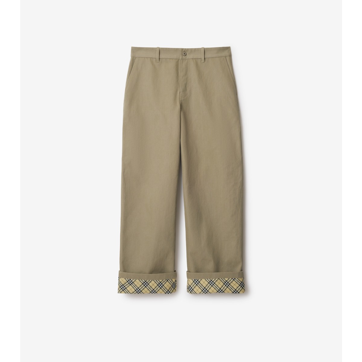 Burberry Cotton Carpenter Trousers In Multicolor