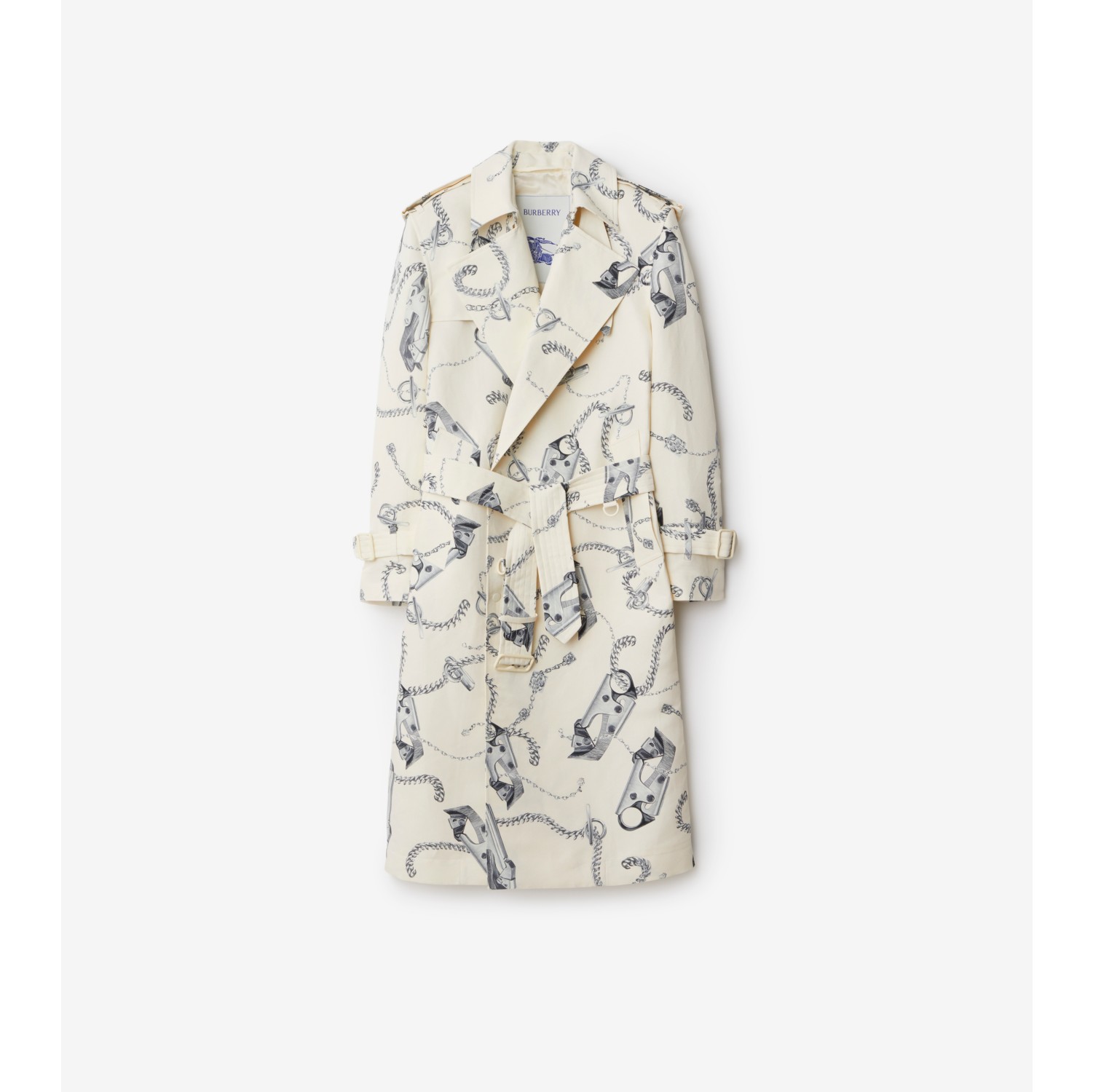 Burberry trench coat silver on sale