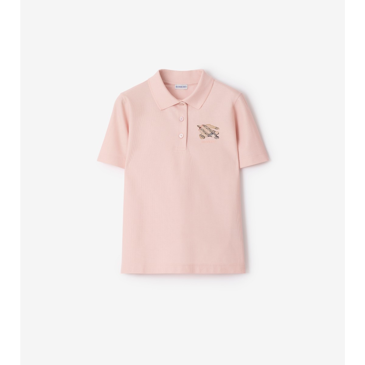  Check Knight Cotton Polo Shirt