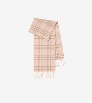 Check Cashmere Scarf in Archive pink - Children | Burberry® Official