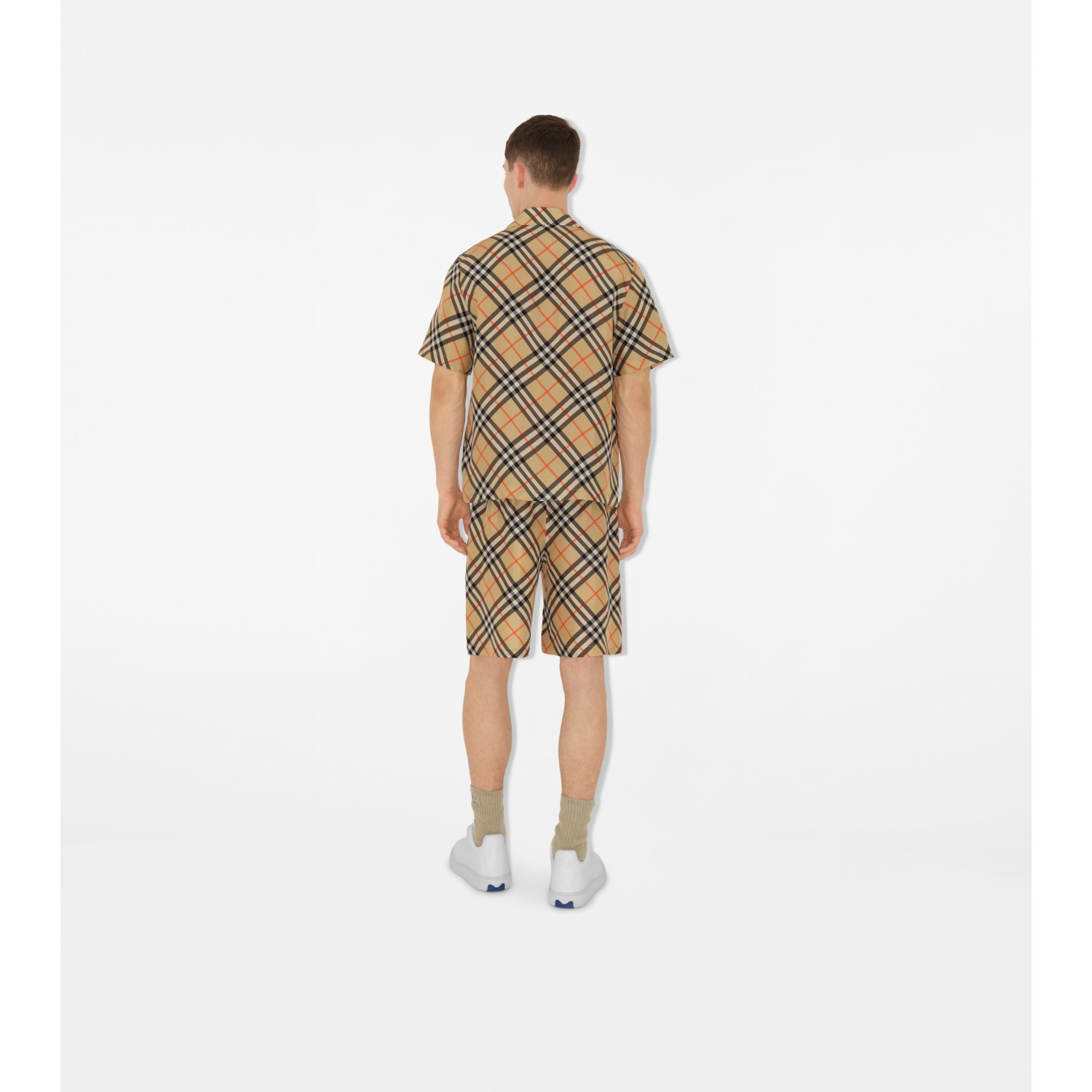 Oversized Check Silk Shirt - thumbnail 4