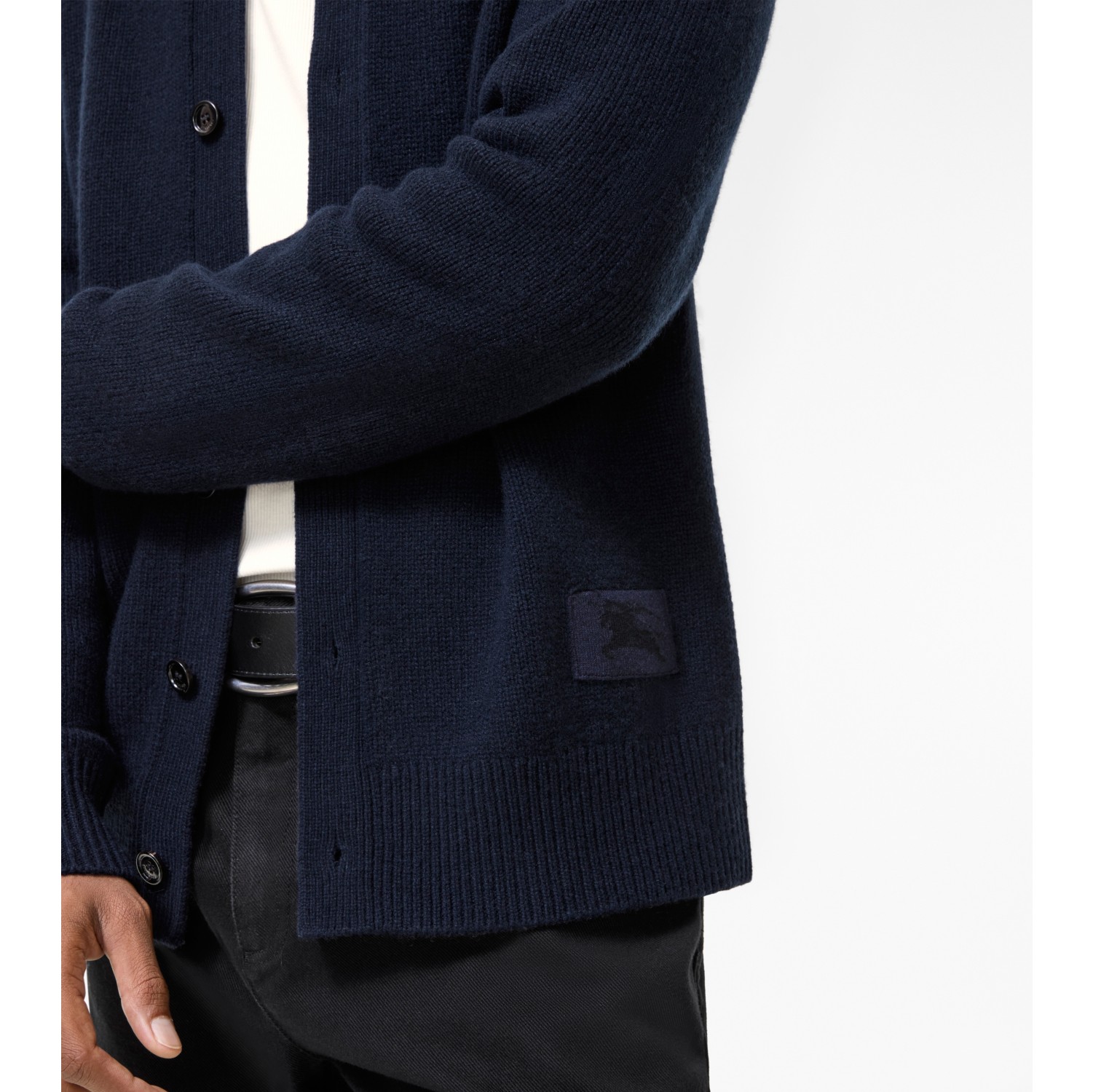 Cashmere Cardigan in Silhouette blue - Men | Burberry® Official