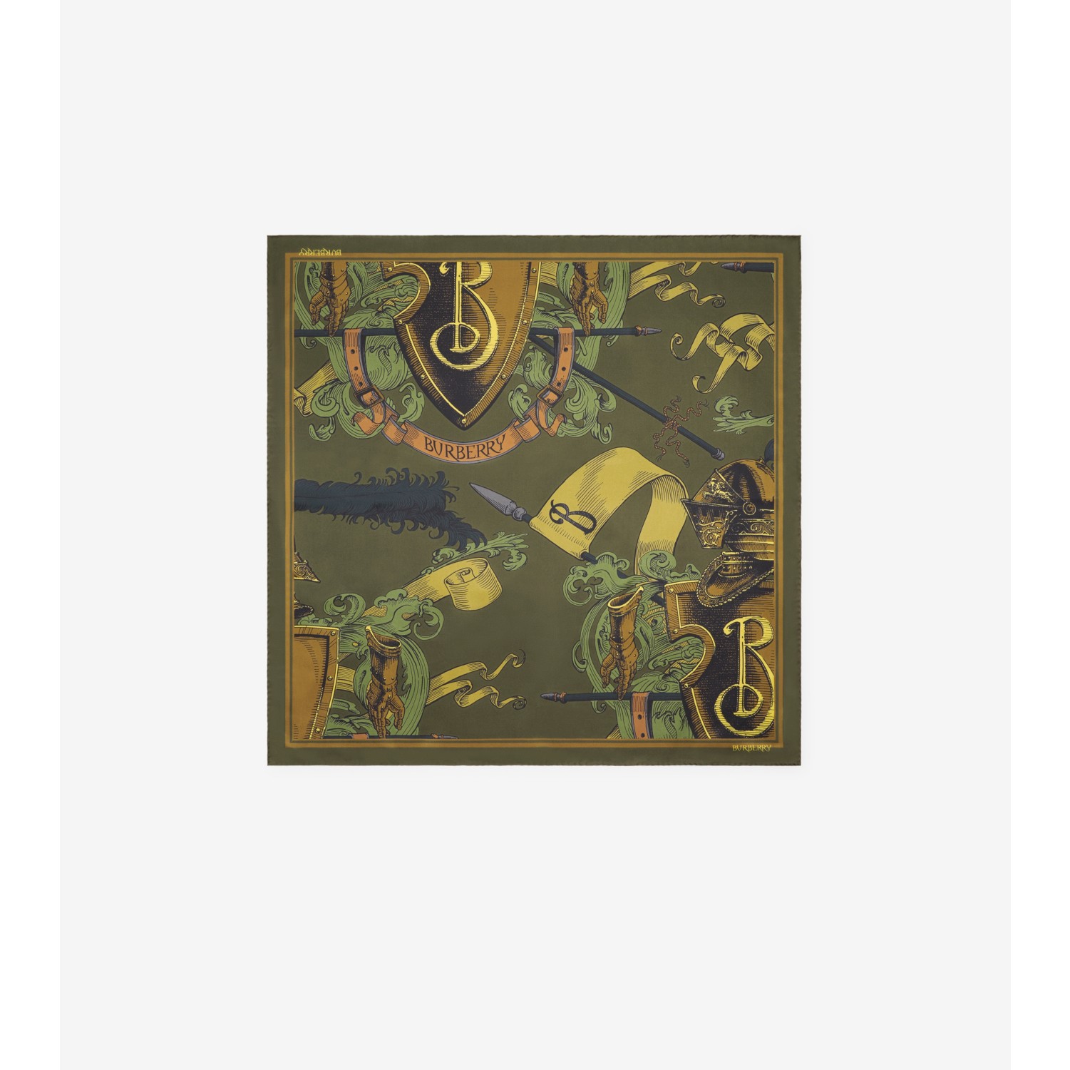 Etched Knight Silk Scarf