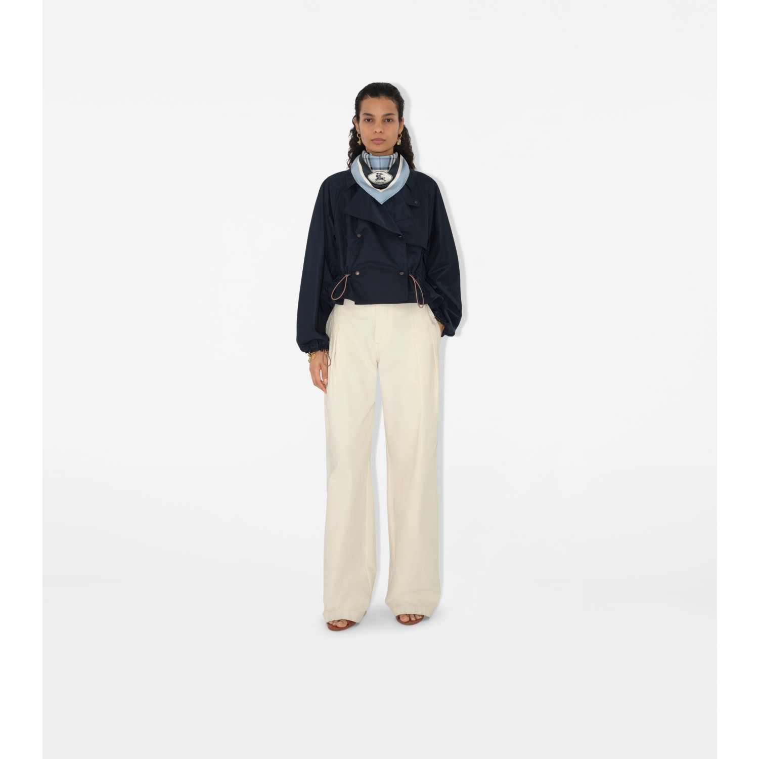 Foulard in seta Check