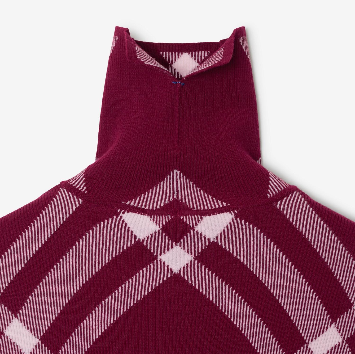 Check Wool Blend Sweater in Ripple - Men | Burberry® Official