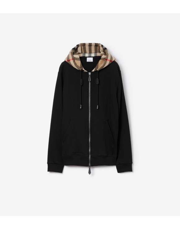 BURBERRY ブラック フード付きパーカー バーバリー BURBERRY パーカー スウェットシャツ フーディー
