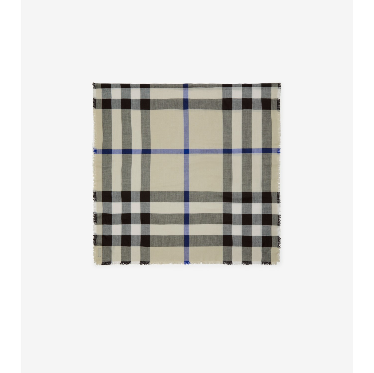 Sciarpa in cashmere e seta Check