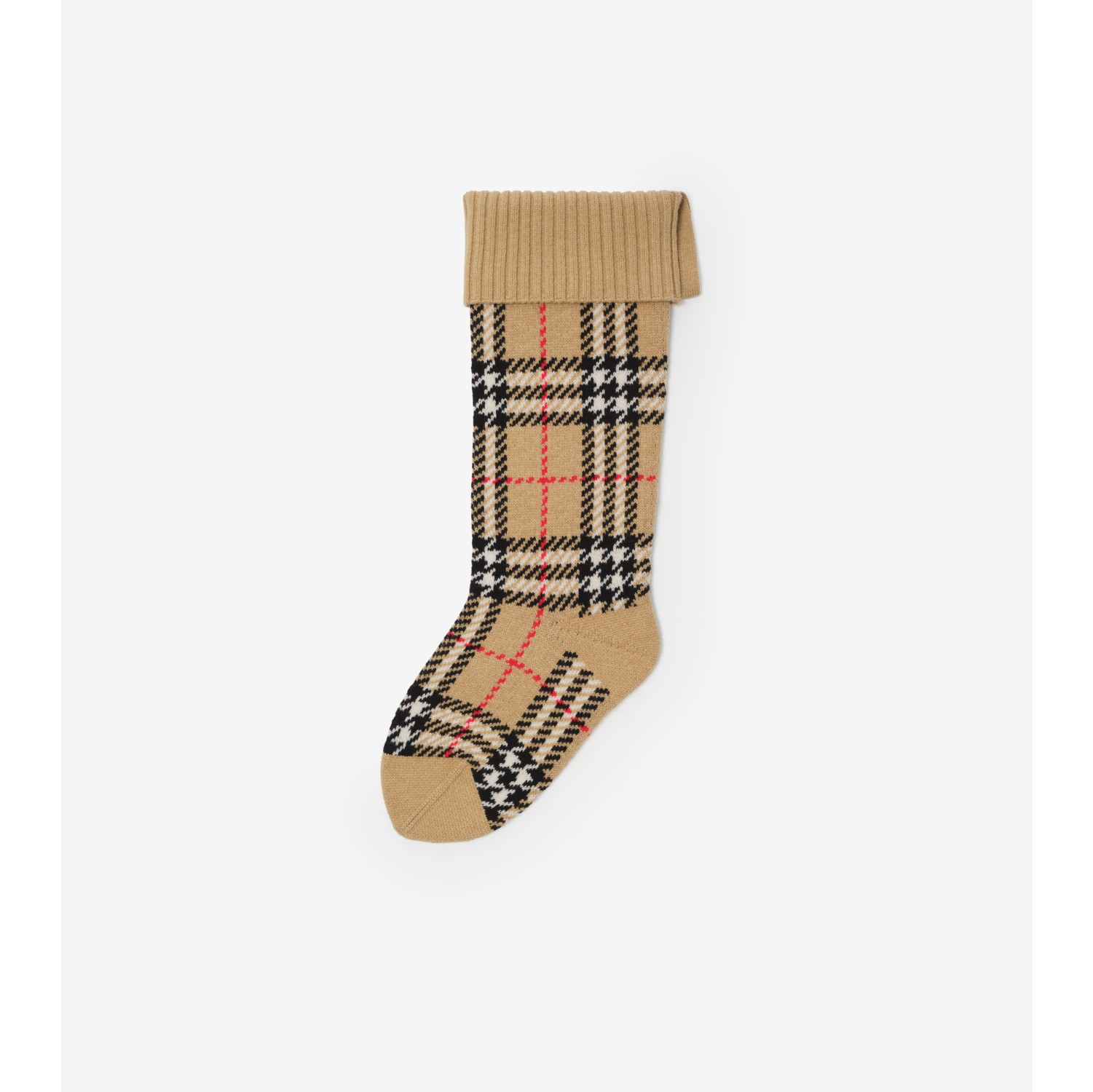 Check Wool Stocking