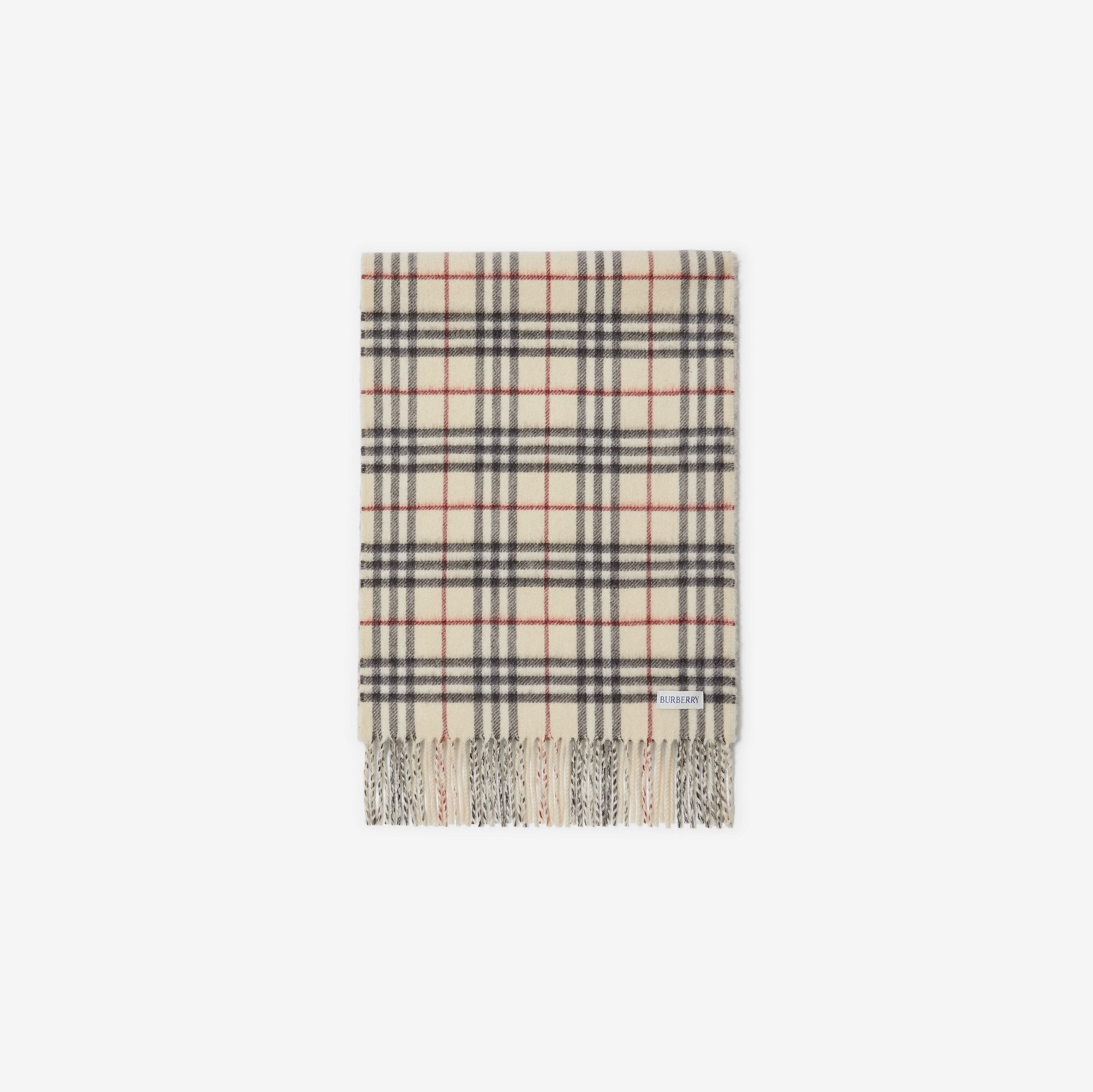 Check Cashmere Reversible Scarf in Stone | Burberry® Official