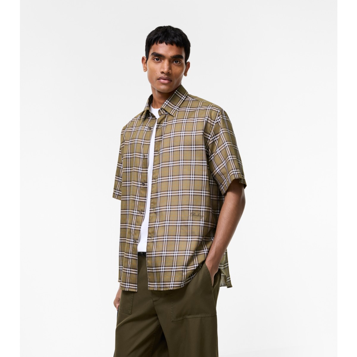  Check Relaxed Fit Cotton Shirt