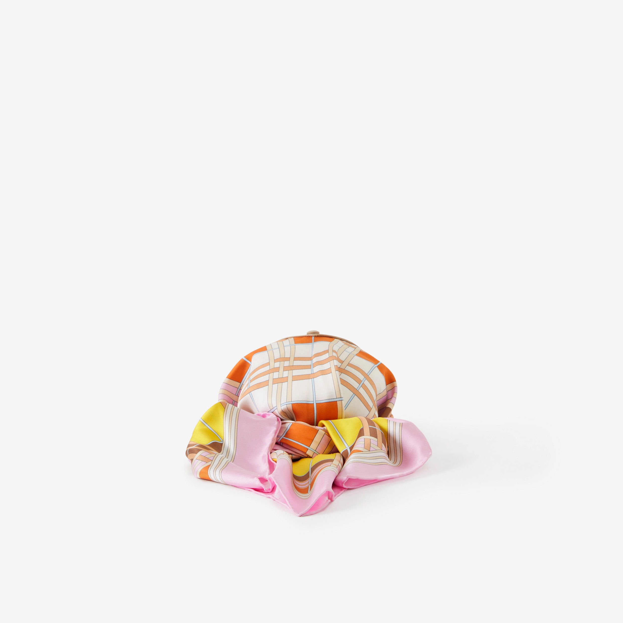 围巾系带装饰棉质棒球帽 (糖果粉红) | Burberry® 博柏利官网 - 3