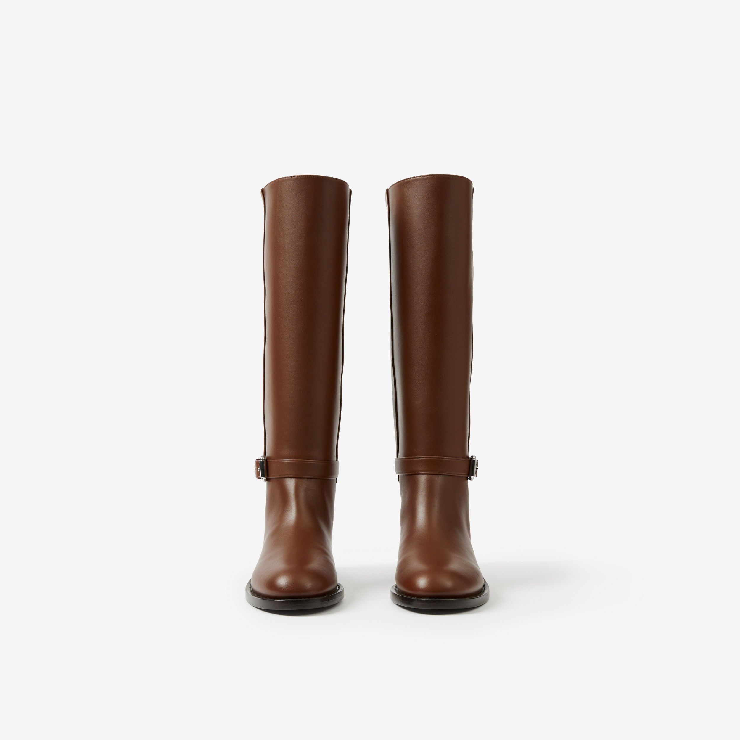 Leather Boots in Pine Cone Brown - Women | Burberry® Official - 2