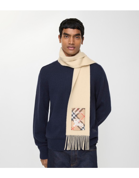 メンズ シルク、ウール、カシミアスカーフ | Burberry® 公式サイト