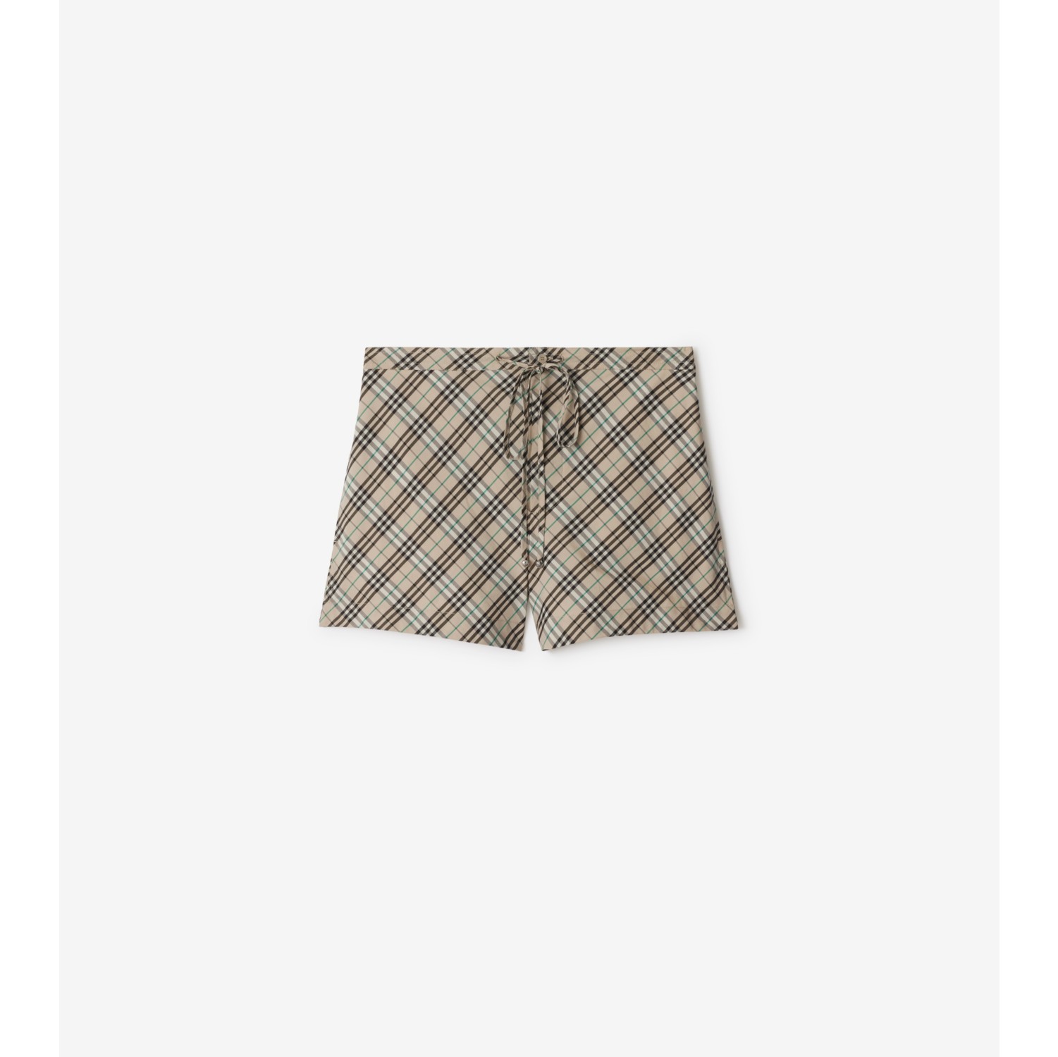 Check Cotton Pyjama Shorts