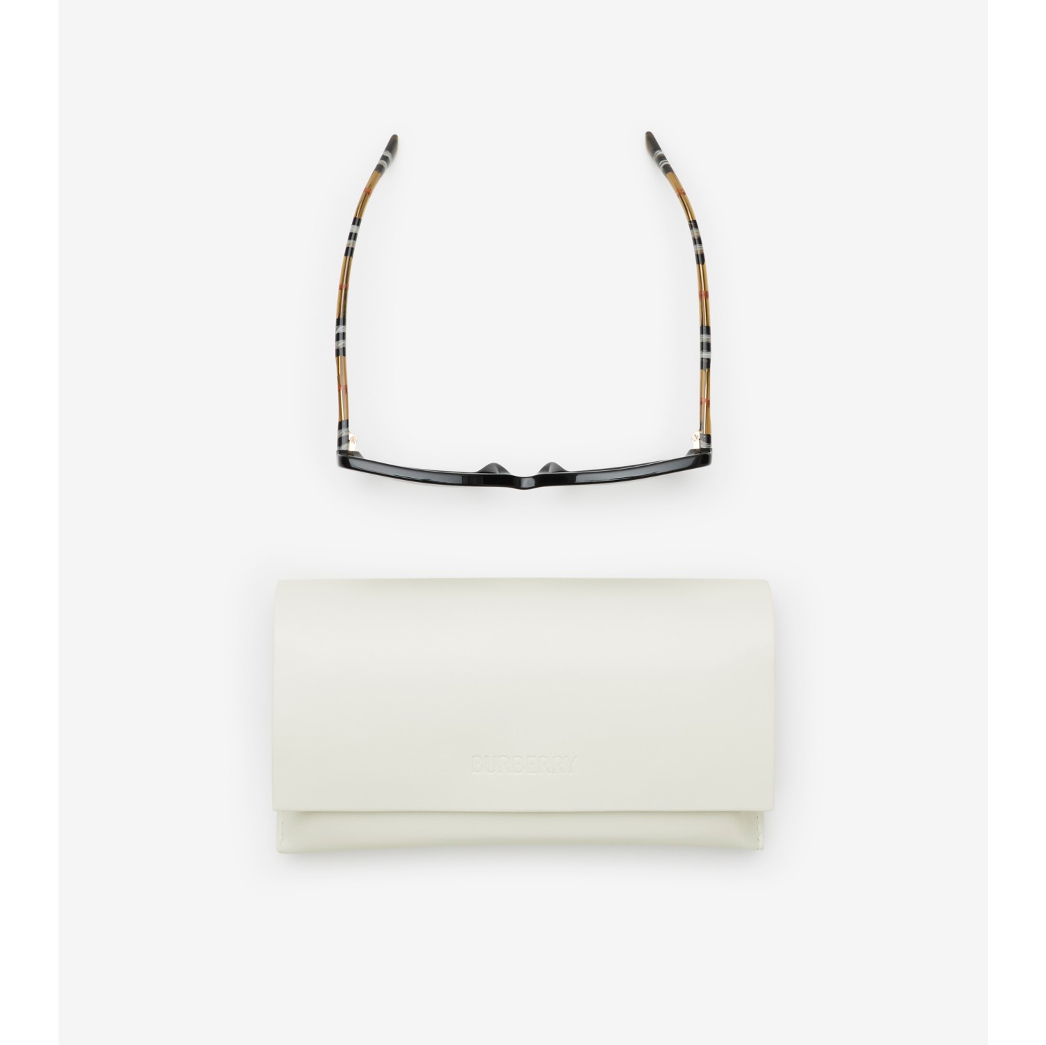 Oversized Check Square Sunglasses