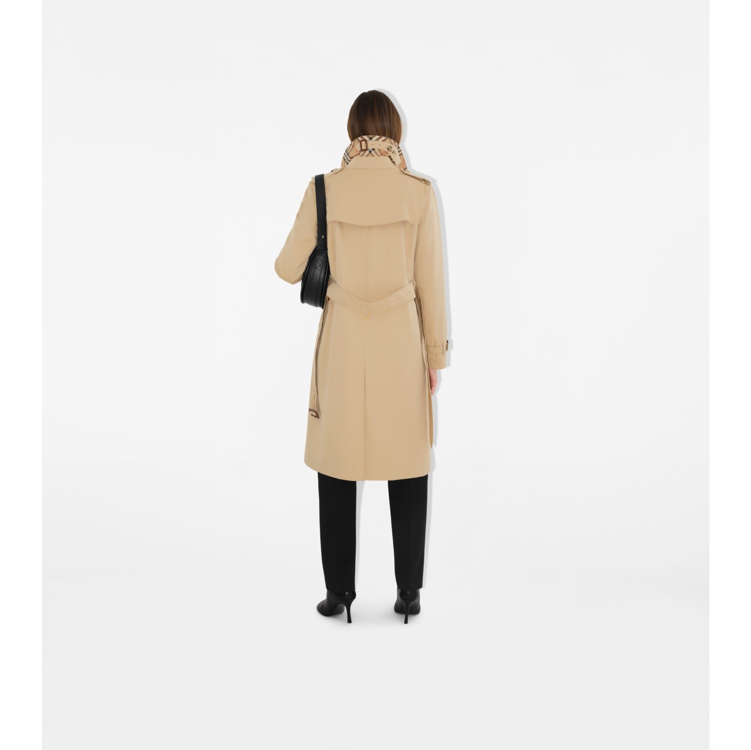 Long Kensington Heritage Trench Coat in Honey Women Burberry Official