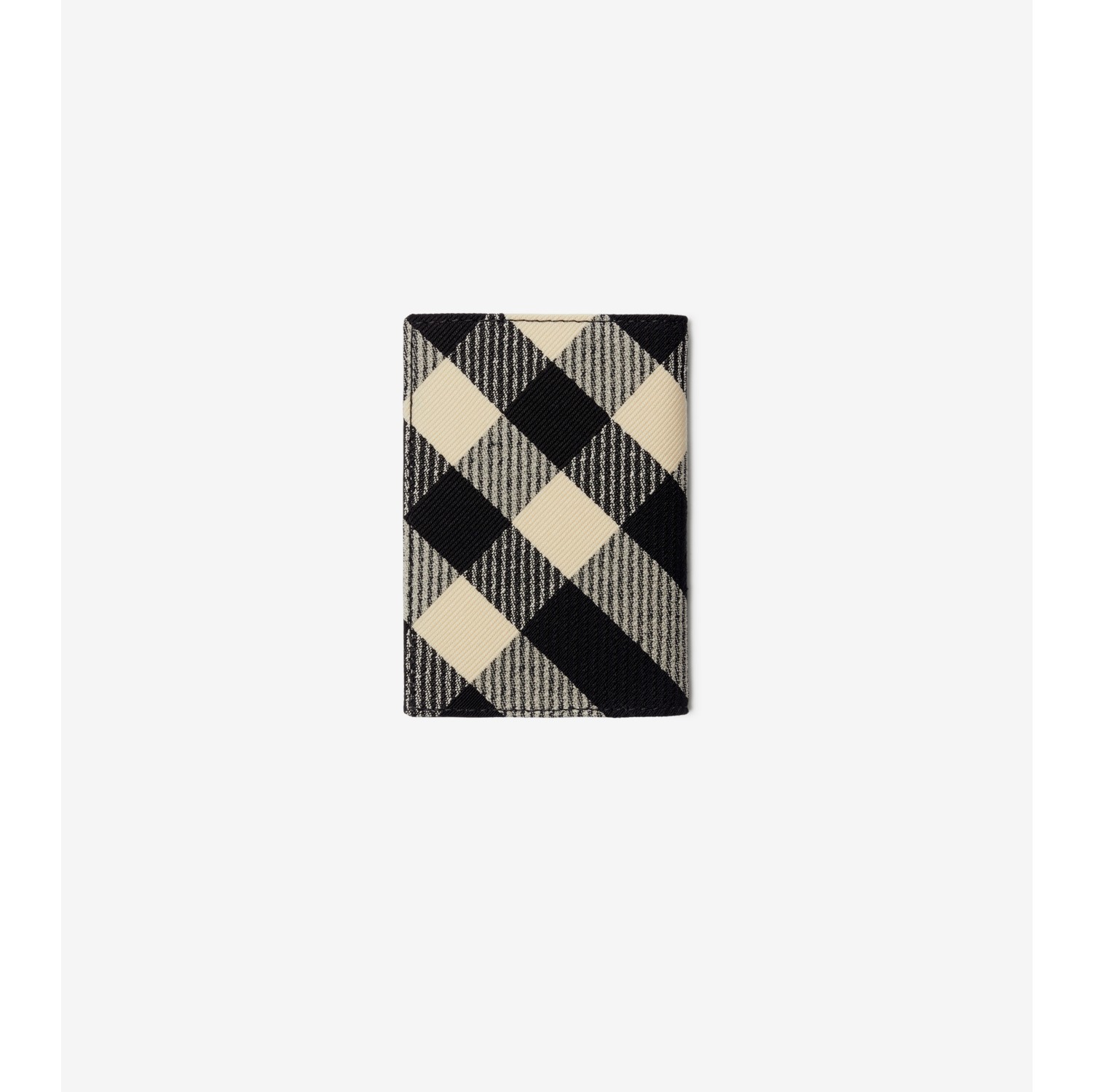 Check Folding Card Case in Black/calico - Men | Burberry® Official