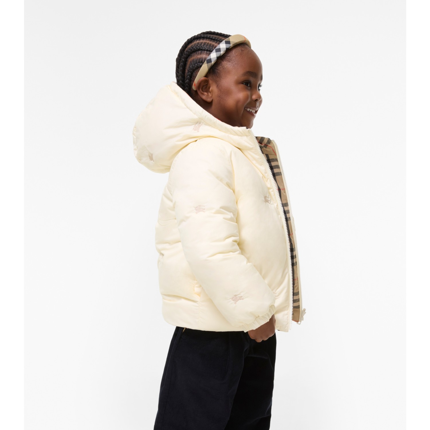 Reversible Check Puffer Jacket