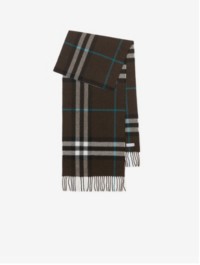 Check Cashmere Scarf in colour Snug