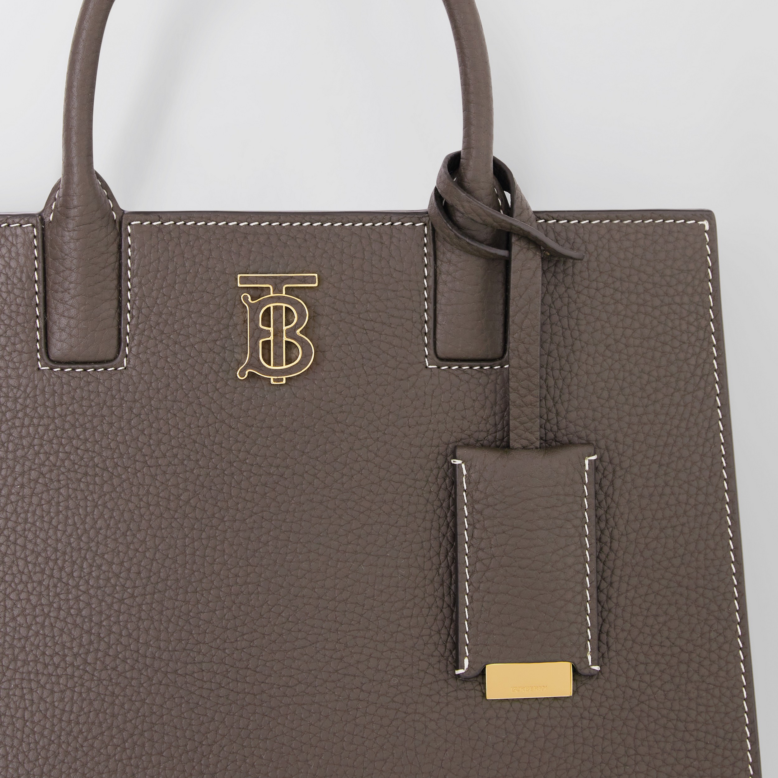 Mini Leather Frances Bag in Dark Clay Brown - Women | Burberry® Official - 2