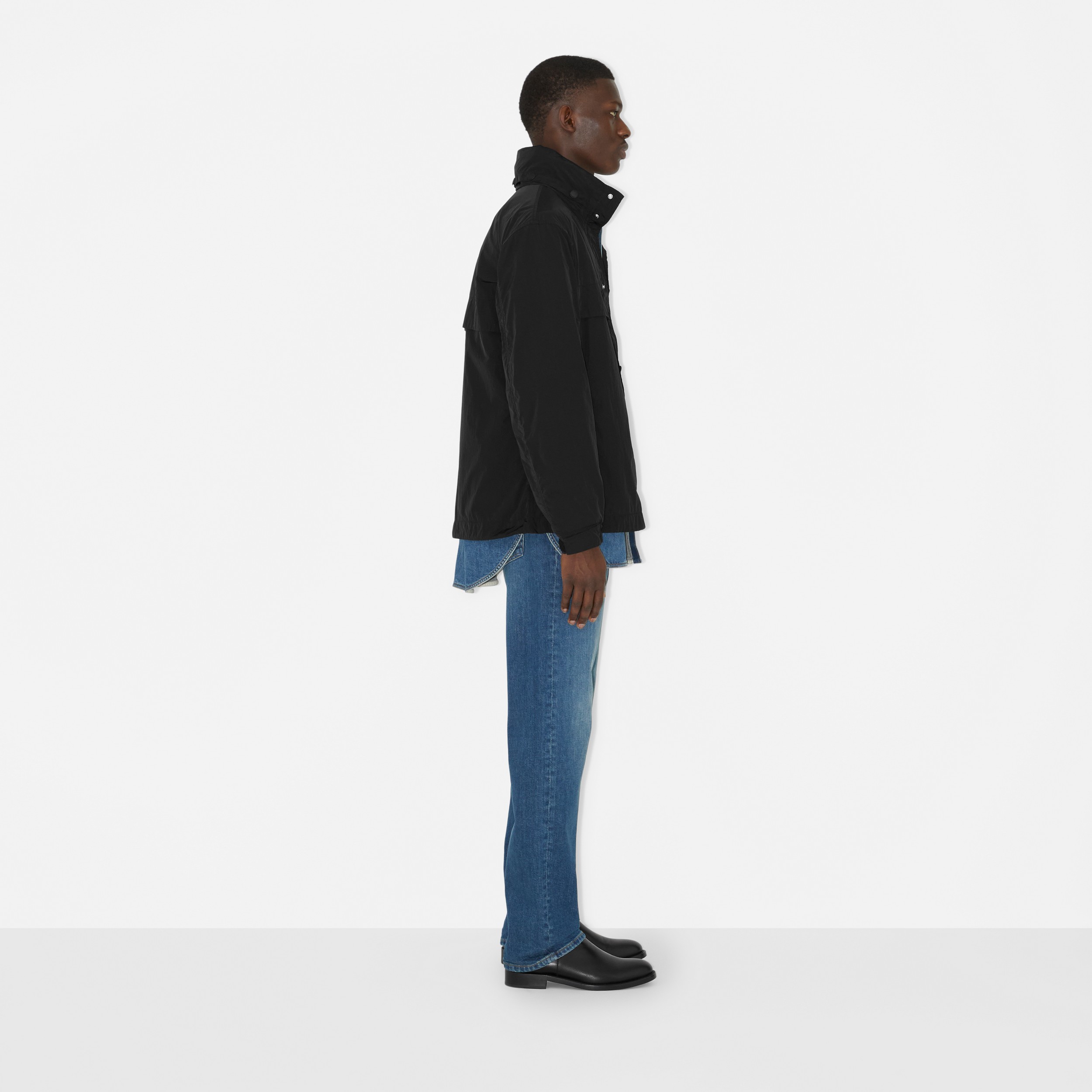 EKD Appliqué Nylon Jacket in Black - Men | Burberry® Official - 3