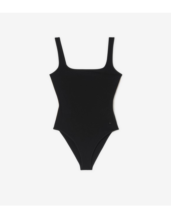 Check Trim Swimsuit