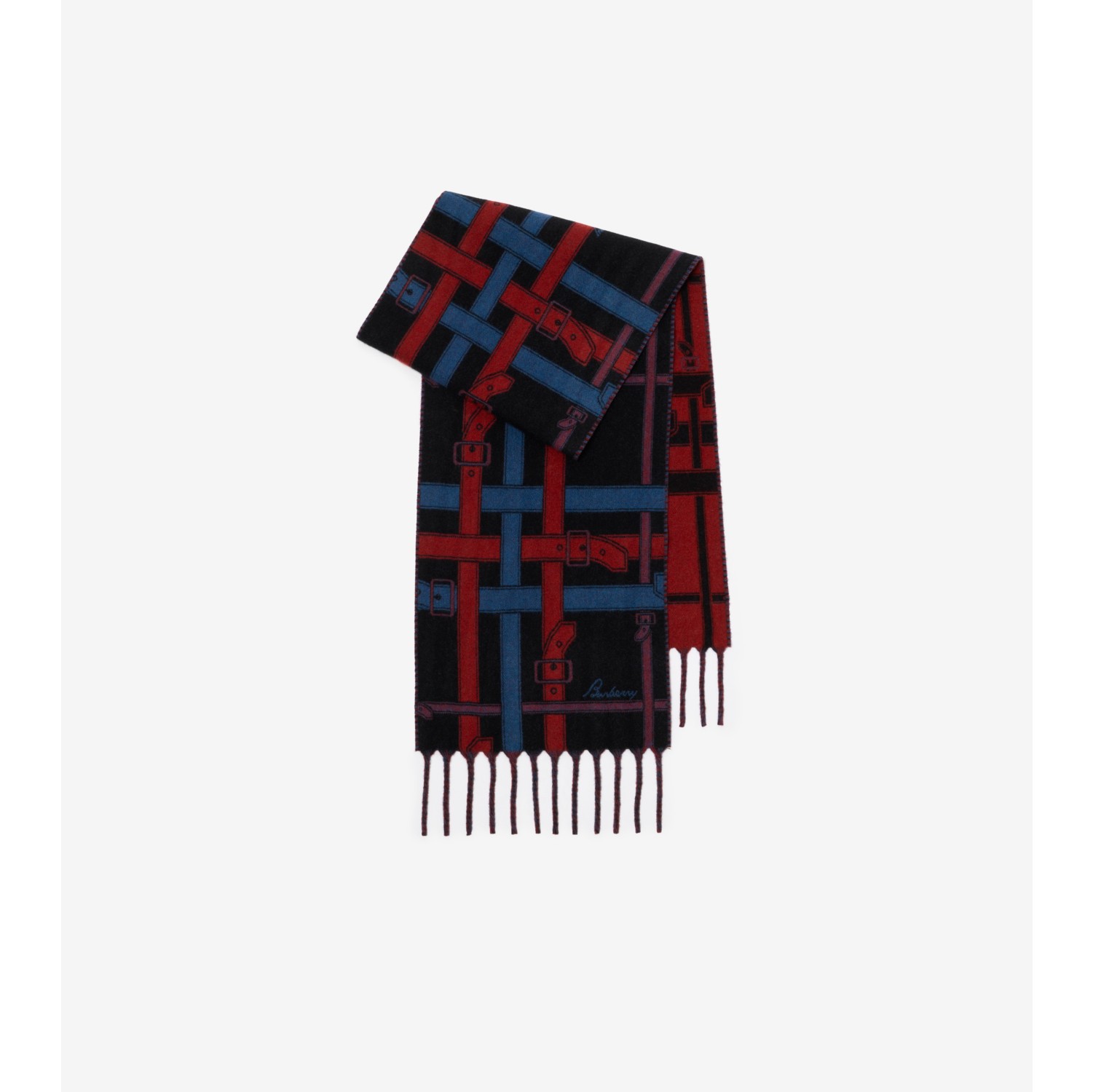 Belt Check Cashmere Scarf