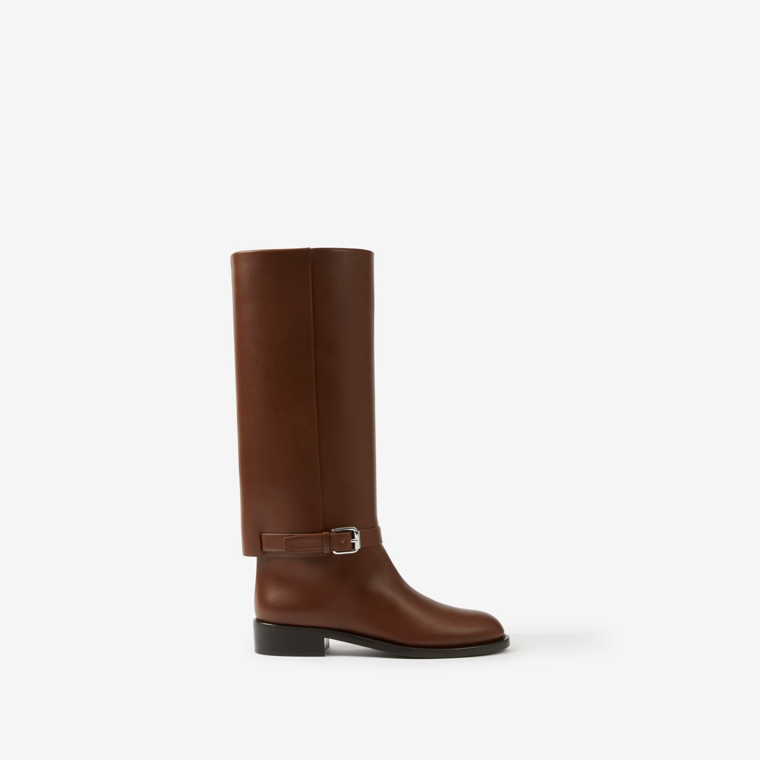 Leather Boots in Pine Cone Brown - Women | Burberry® Official